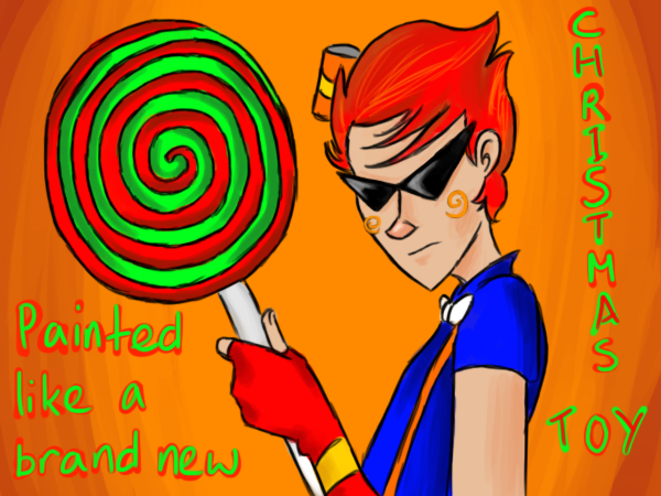 I could just keep drawing Trickster Dirk forever, look at him, look at the *soda can* in his *hair*